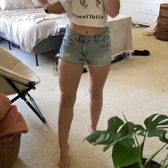 Pacsun denim high-rise shorts - Picture 4 of 4
